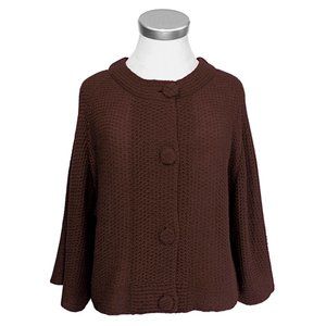 Loose Stitch Short Kimono. Made in Peru